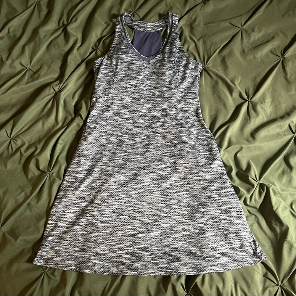 MPG workout dress with built in bra and pockets